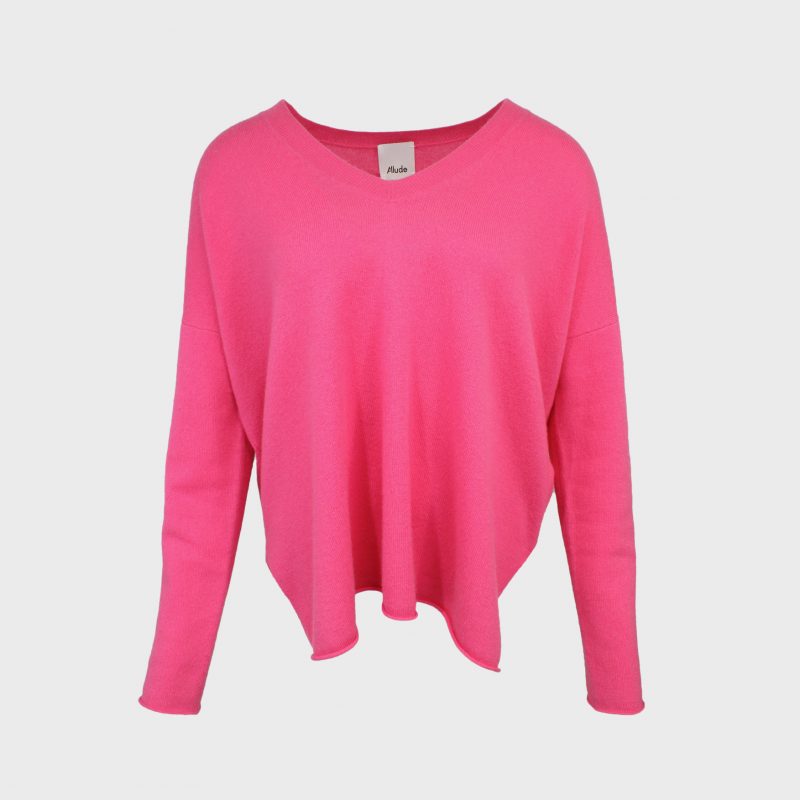 Allude 0006 A - 232-1114 V-Sweater pink